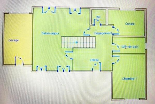 A 1h de PARIS - Secteur recherché - Maison de 130 m2 - 4 CHAMBRES - GARAGE - TERRAIN 2088  m2