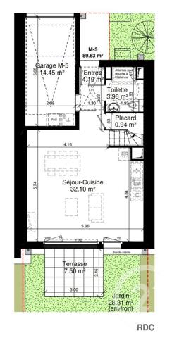 Maison à vendre  4 pièces - 89,63 m2 DOUVRES LA DELIVRANDE - 14