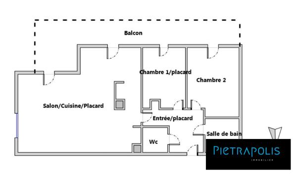 T3-T4 70m2 2-3 chambres + Terrasse + Garage