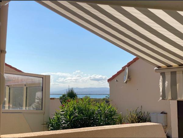 Leucate (11370) Bord du lac marin / maison mitoyenne T1BIS meublée