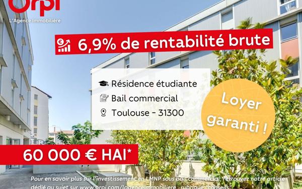 Appartement à vendre    2 pièces •  Toulouse