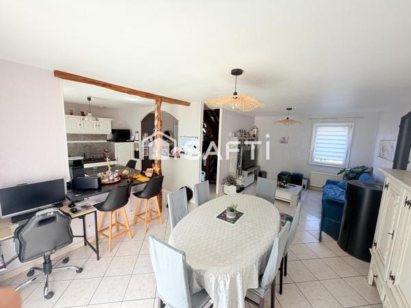 MAISON TRADITIONNELLE DE 77M2, 3 CHAMBRES SUR TERRAIN DE 1490 M2 A SAINT JEAN BREVELAY