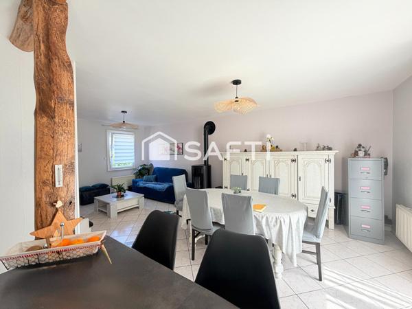 MAISON TRADITIONNELLE DE 77M2, 3 CHAMBRES SUR TERRAIN DE 1490 M2 A SAINT JEAN BREVELAY