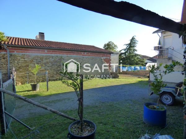 Plaisance du Gers, Immeuble rapport de 2 maisons avec studio, 1 T2 et 2 T3