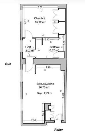 Appartement à vendre 2 pièces 52 m² Poitiers