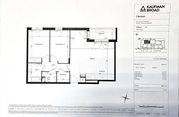 F3 NEUF NOISY LE GRAND