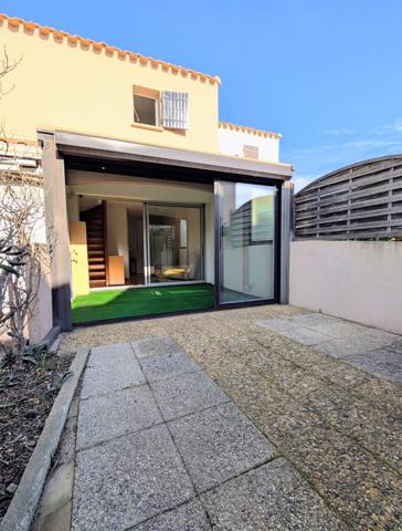 Maisonnette au port de Barcarès - terrasse et parking