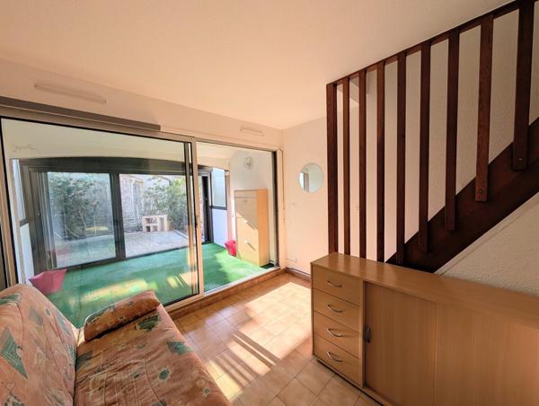 Maisonnette au port de Barcarès - terrasse et parking