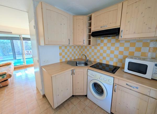 Maisonnette au port de Barcarès - terrasse et parking