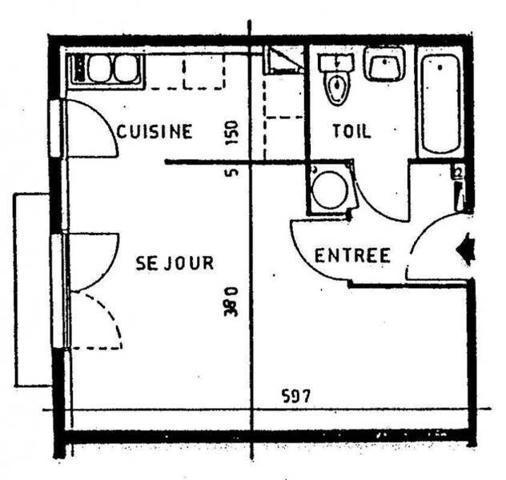 Appartement 1 pièce - 44200 Nantes -  Sèvre