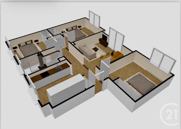 Appartement F4 à vendre  4 pièces - 90,96 m2 PONTARLIER - 25