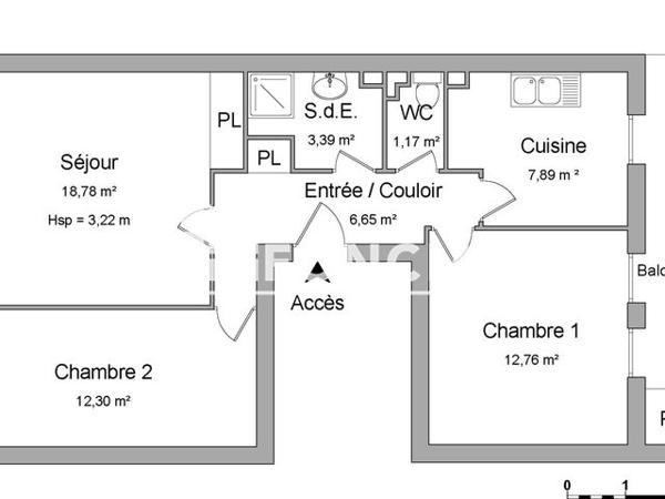 Location Appartement 3 pièces 62.94 m² - 10 BOULEVARD JEAN JAURES Draguignan 83300