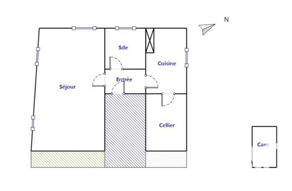Studio à vendre 25 m² Trouville-sur-Mer