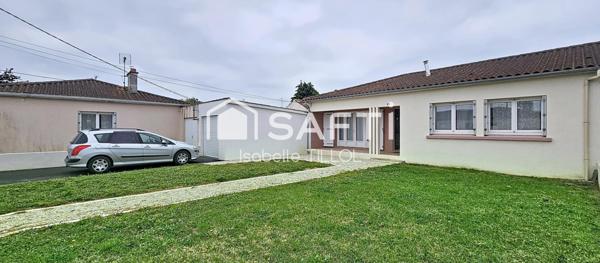 Maison 3ch avec jardin clos