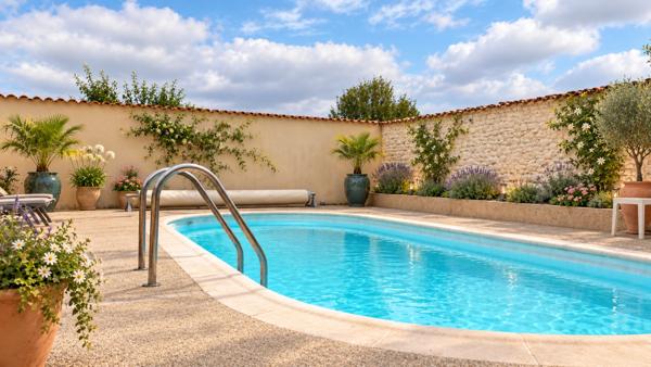 Maison de caractère avec 4 chambres - 6pièces - 268 m² habitables - piscine - jardin et dépendances à BIGNAY
