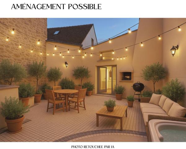 Maison de ville rénovée avec suite parentale, patio sans vis à vis et dépendance – Chaumes-en-Brie