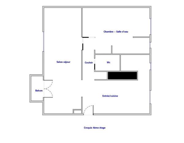 Magnifique Appartement rénové T2 avec 2 eme espace nuit possible