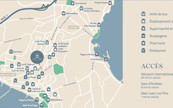 Appartement à vendre    3 pièces • 73,39 m2 Juan-les-Pins - Antibes