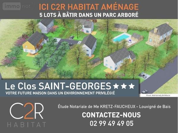 Terrain à Batir à vendre à Louvigné-de-Bais en Ille-et-Vilaine (35680), ref : 118/994