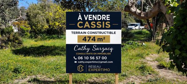 Cassis (13260) Cassis – Terrain 474 m² avec projet villa – Opportunité rare