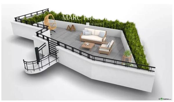 Chatenay Malabry – T5 penthouse de 96m² avec terrasses de 101m² et double parkings