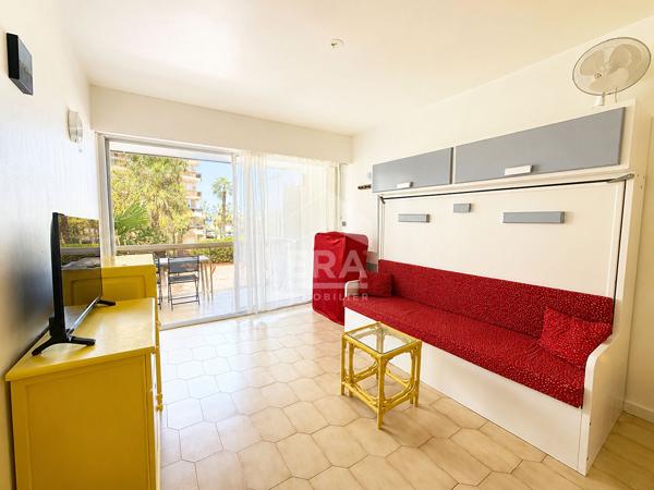 Canet en Roussillon, Plage Sud : Studio vendu meublé 21 m2 avec terrasse vue mer à vendre