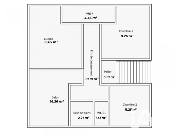 Maison à vendre 3 pièces 68,64 m² Saint-Pierre-en-Faucigny