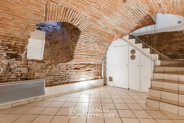 Appartement avec cave toulousaine aux Carmes