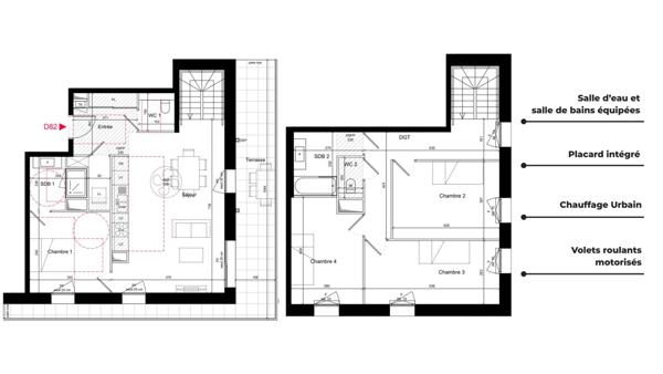 Appartement à vendre 5 pièces 115 m² Villeurbanne