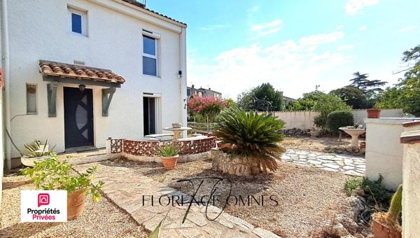 Trèbes - Maison 3 chambres avec  garage, piscine et jardin - 84 m2