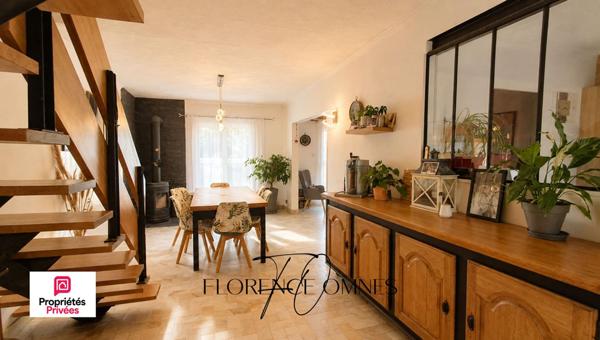 Trèbes - Maison 3 chambres avec  garage, piscine et jardin - 84 m2