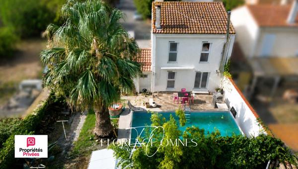 Trèbes - Maison 3 chambres avec  garage, piscine et jardin - 84 m2