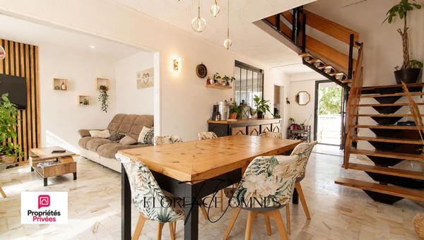 Trèbes - Maison 3 chambres avec  garage, piscine et jardin - 84 m2