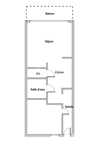 Appartement 2 pièces - 27 m² Exclusivité