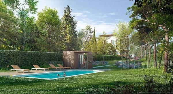 Antibes Proche Plage, appartement 3-pièces Jardin Privatif, Piscine