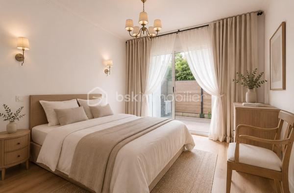 CANNES PRADO - ISOLA BELLA -  APPARTEMENT 4 PIECES 98M² - TERRASSE 37M² - CALME - 10 MIN RUE D'ANTIBES À PIED
(English version below)
En pleine cœur du quartier Prado - Isola Bella, à 3 min de tous les commerces et à seulement 10 min de la rue d'Antibes, Laurent Morin vous propose en exclusivité cet appartement en rdc traversant de 98.15M² entièrement refait à neuf.

Climatisé, au calme et sans vis à vis, il est composé comme suit :
- Un grand séjour de 45m² avec 3 grandes baies vitrées qui ouvrent la terrasse
- Une cuisine entièrement équipée qui donne sur le séjour et la terrasse
- Une grande terrasse de 37m²
- 2 grandes chambres (11 et 18m²) dont une avec accès direct à la terrasse
-  Possibilité de faire une 3eme chambre également à la place de la cuisine
- Un dressing avec fenêtre de 8.5m² qui peut aussi servir de bureau ou de petite chambre.
- 2 salles de douche
- Nombreux rangement
- Une Cave
- Une place de parking idéalement situé à 10 mètres de l'appartement 

Vous apprécierez son emplacement stratégique à 3 min à pied de tous les commerces, 10 min de la rue d'Antibes et moins de 15 min de la Croisette - Palais des festivals.
Exposition : SUD
Charges annuelles : 3000€ (chauffage inclus)
Taxe foncière : 1352€
Contactez moi 7j/7 et 24h/24 pour plus d'information et organiser une visite.

Les 5 premières photos ont été retouchées afin de modifier la décoration et faciliter la projection. 
L'appartement est en excellent état et a été renové récemment.
----------------------------------------------
CANNES PRADO – ISOLA BELLA – 4-ROOM APARTMENT 98 SQM – 37 SQM TERRACE – QUIET SETTING – 10 MIN WALK TO RUE D’ANTIBES

Located in the heart of the sought-after Prado–Isola Bella district, just a 3-minute walk from all amenities and only 10 minutes from Rue d’Antibes, Laurent Morin is pleased to present this exclusive, fully renovated 98.15 sqm ground-floor dual-aspect apartment.

Air-conditioned, peaceful, and enjoying complete privacy with no overlooking neighbors, the property comprises:
- A spacious 45 sqm living room with three large floor-to-ceiling windows opening onto the terrace
- A fully fitted and equipped open-plan kitchen connected to the living area and terrace
- A large 37 sqm terrace
- Two spacious bedrooms (11 sqm and 18 sqm), one of which has direct access to the terrace
- Possibility to create a third bedroom in place of the current kitchen
- An 8.5 sqm walk-in dressing room with a window, which could also be used as a home office or small bedroom
- Two shower rooms
- Ample built-in storage
- A cellar/storage unit
- A private parking space ideally located just 10 meters from the apartment
You will appreciate its prime location, only a 3-minute walk from local shops and services, 10 minutes from Rue d’Antibes, and less than 15 minutes from La Croisette and the Palais des Festivals.
Exposure: South-facing
Annual service charges: €3,000 (including heating)
Property tax: €1,352
For further information or to arrange a viewing, please contact me 24/7.