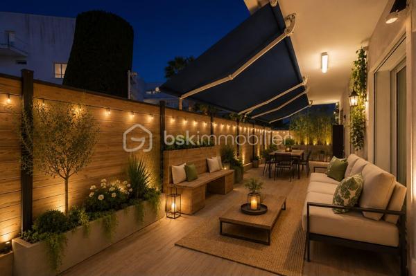 CANNES PRADO - ISOLA BELLA -  APPARTEMENT 4 PIECES 98M² - TERRASSE 37M² - CALME - 10 MIN RUE D'ANTIBES À PIED
(English version below)
En pleine cœur du quartier Prado - Isola Bella, à 3 min de tous les commerces et à seulement 10 min de la rue d'Antibes, Laurent Morin vous propose en exclusivité cet appartement en rdc traversant de 98.15M² entièrement refait à neuf.

Climatisé, au calme et sans vis à vis, il est composé comme suit :
- Un grand séjour de 45m² avec 3 grandes baies vitrées qui ouvrent la terrasse
- Une cuisine entièrement équipée qui donne sur le séjour et la terrasse
- Une grande terrasse de 37m²
- 2 grandes chambres (11 et 18m²) dont une avec accès direct à la terrasse
-  Possibilité de faire une 3eme chambre également à la place de la cuisine
- Un dressing avec fenêtre de 8.5m² qui peut aussi servir de bureau ou de petite chambre.
- 2 salles de douche
- Nombreux rangement
- Une Cave
- Une place de parking idéalement situé à 10 mètres de l'appartement 

Vous apprécierez son emplacement stratégique à 3 min à pied de tous les commerces, 10 min de la rue d'Antibes et moins de 15 min de la Croisette - Palais des festivals.
Exposition : SUD
Charges annuelles : 3000€ (chauffage inclus)
Taxe foncière : 1352€
Contactez moi 7j/7 et 24h/24 pour plus d'information et organiser une visite.

Les 5 premières photos ont été retouchées afin de modifier la décoration et faciliter la projection. 
L'appartement est en excellent état et a été renové récemment.
----------------------------------------------
CANNES PRADO – ISOLA BELLA – 4-ROOM APARTMENT 98 SQM – 37 SQM TERRACE – QUIET SETTING – 10 MIN WALK TO RUE D’ANTIBES

Located in the heart of the sought-after Prado–Isola Bella district, just a 3-minute walk from all amenities and only 10 minutes from Rue d’Antibes, Laurent Morin is pleased to present this exclusive, fully renovated 98.15 sqm ground-floor dual-aspect apartment.

Air-conditioned, peaceful, and enjoying complete privacy with no overlooking neighbors, the property comprises:
- A spacious 45 sqm living room with three large floor-to-ceiling windows opening onto the terrace
- A fully fitted and equipped open-plan kitchen connected to the living area and terrace
- A large 37 sqm terrace
- Two spacious bedrooms (11 sqm and 18 sqm), one of which has direct access to the terrace
- Possibility to create a third bedroom in place of the current kitchen
- An 8.5 sqm walk-in dressing room with a window, which could also be used as a home office or small bedroom
- Two shower rooms
- Ample built-in storage
- A cellar/storage unit
- A private parking space ideally located just 10 meters from the apartment
You will appreciate its prime location, only a 3-minute walk from local shops and services, 10 minutes from Rue d’Antibes, and less than 15 minutes from La Croisette and the Palais des Festivals.
Exposure: South-facing
Annual service charges: €3,000 (including heating)
Property tax: €1,352
For further information or to arrange a viewing, please contact me 24/7.