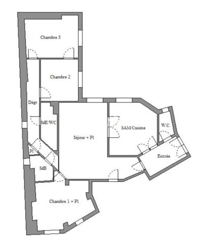 A vendre - appartement - 101 m² - Paris - 75007 - Ecole Militaire - Rue Cler