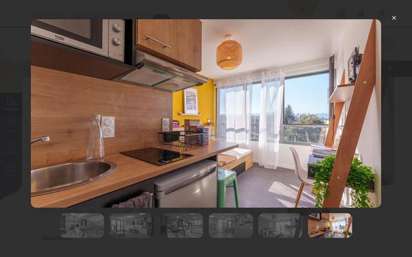 Appartement Pau 1 pièce(s) 16.86 m2