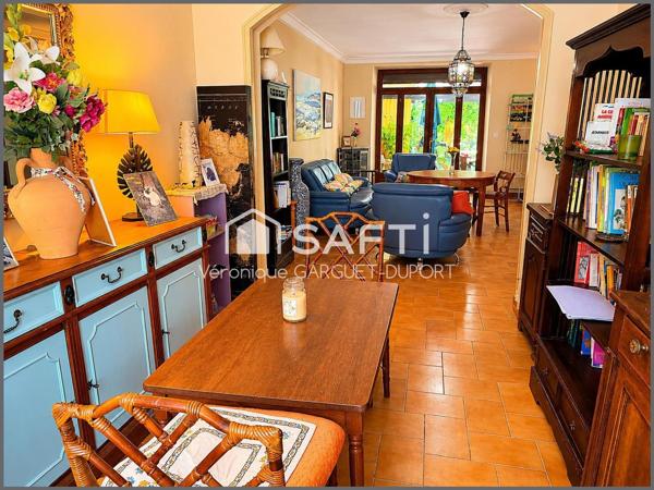 Maison 170m2 en Centre-ville, jardin 900m2, garage, sans vis à vis