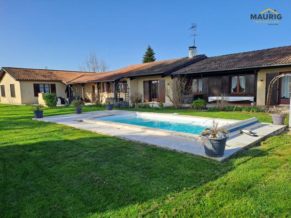 MAISON DE PLAIN-PIED - 3 CHAMBRES + GITES PROCHE DE LA REOLE