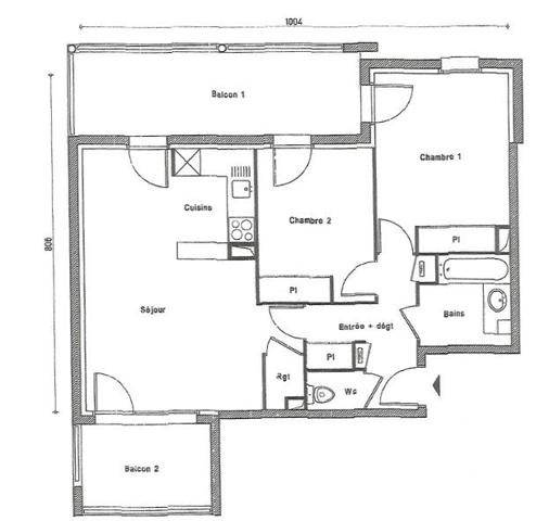Appartement à vendre 3 pièces 63 m² Castanet-Tolosan