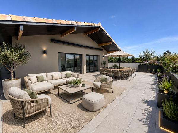 Appartement 5 pièces de 126m² + 150m² de Terrasse + 2 Parkings sous-sol ! Cote Pavée