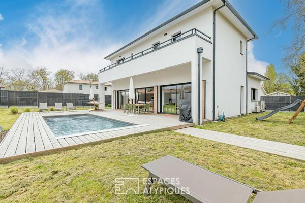 Maison contemporaine avec piscine