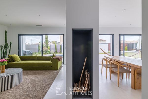 Maison contemporaine avec piscine