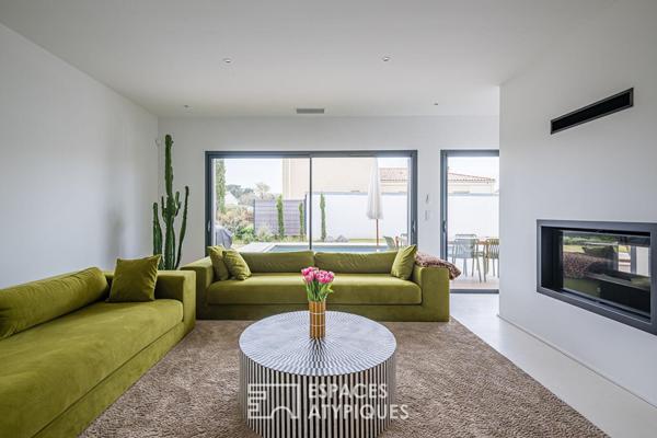 Maison contemporaine avec piscine