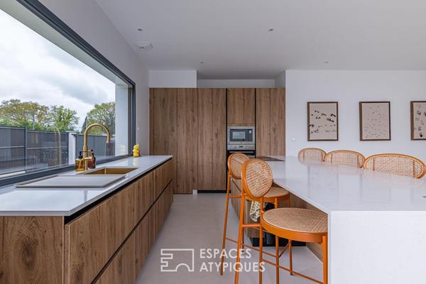 Maison contemporaine avec piscine