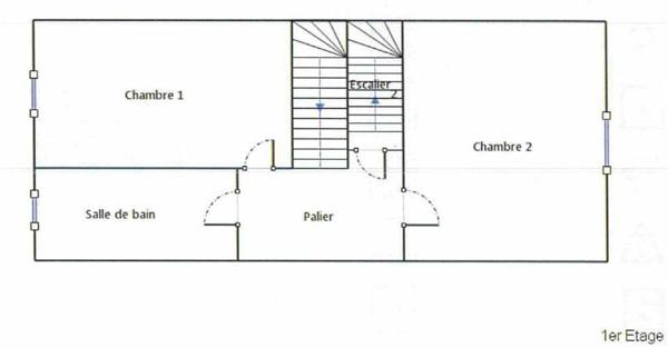 Charmante maison de village avec pierre et poutres apparentes