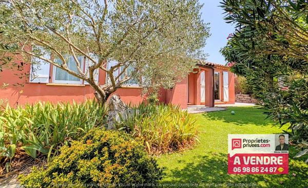 RARE VILLA DE PLAIN-PIED avec piscine et garage à 15 mn de Mandelieu !