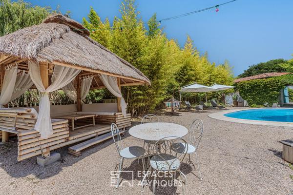 Maison gersoise de caractère avec gîtes et piscines